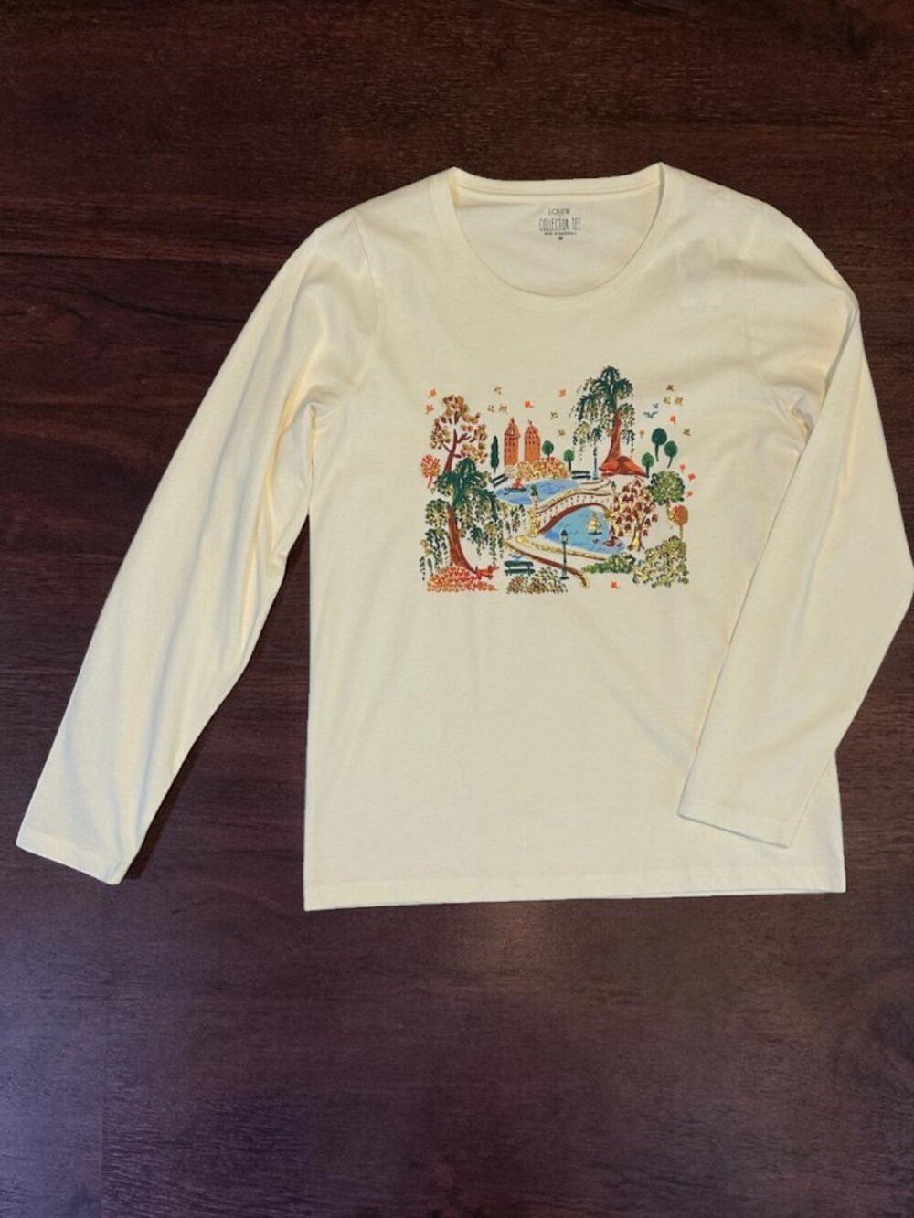 J. Crew long sleeve Central Park graphic collector tee